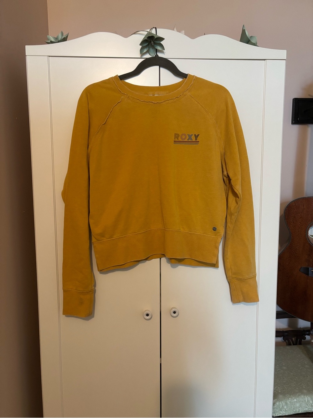 Roxy Golden Yellow Pullover Sweatshirt